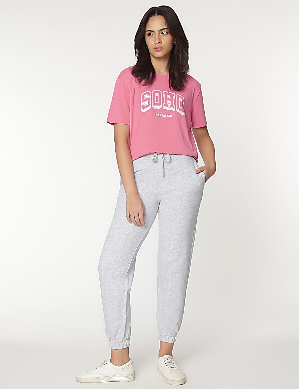 Typography Printed Round Neck T-Shirt