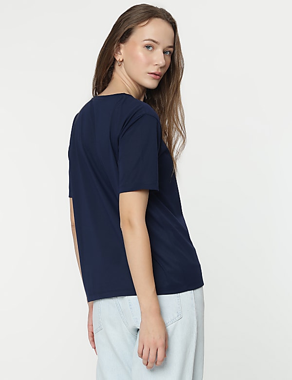 Round Neck Floral Printed T-Shirt