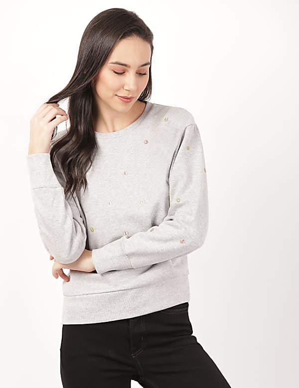 Spot Detail Sweatshirt