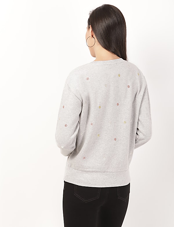 Spot Detail Sweatshirt