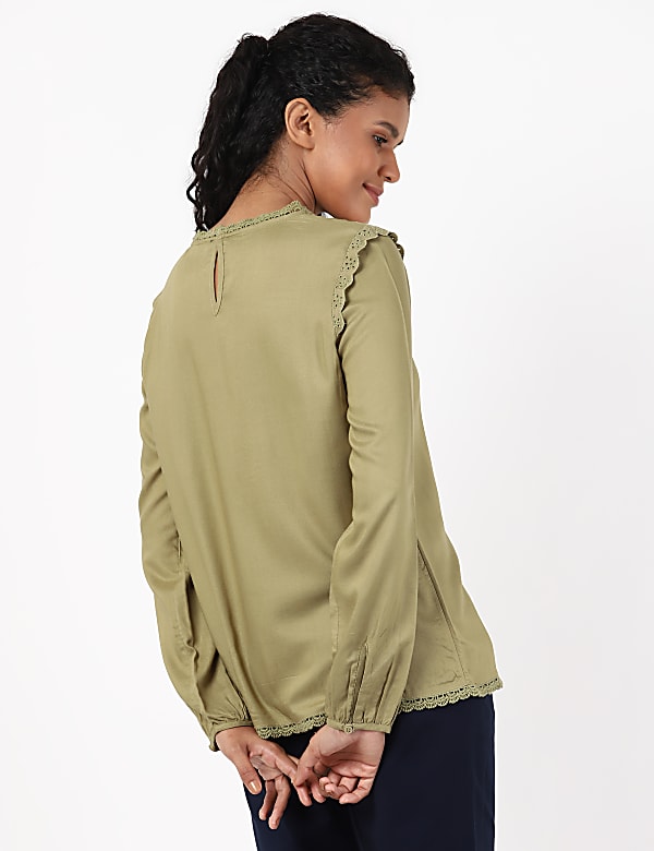 Schiffli Woven Top