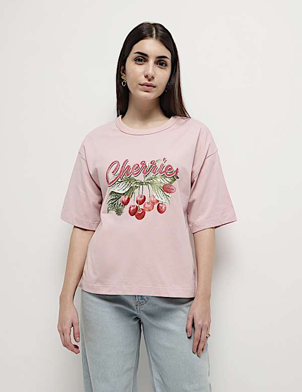 Pure Cotton Graphic Print T-Shirt