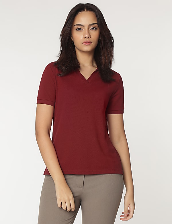Pure Cotton Polo T-Shirt