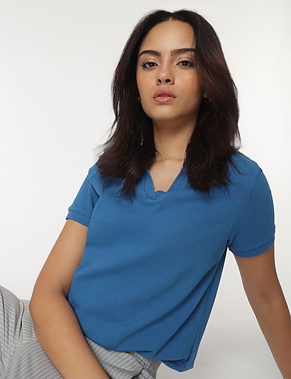 Pure Cotton Polo T-Shirt