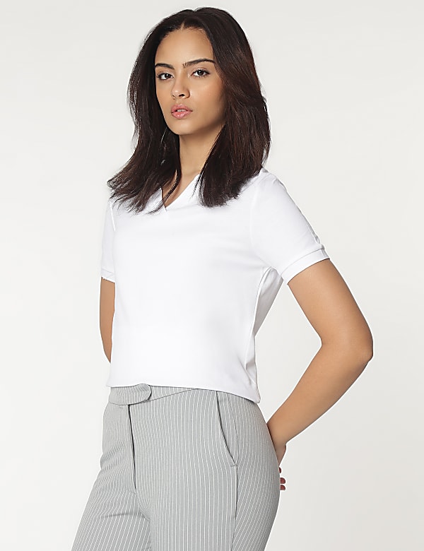 Pure Cotton Polo T-Shirt