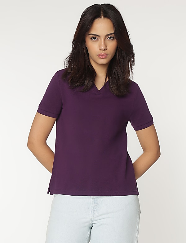 Pure Cotton Polo T-Shirt