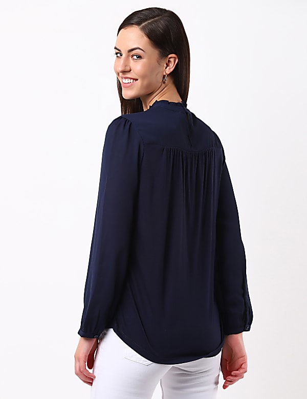 High Neck Jersey Top