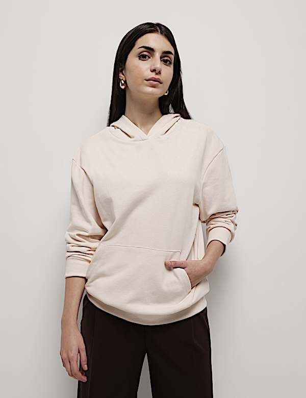 Cotton Rich Hooded Sweatshirt