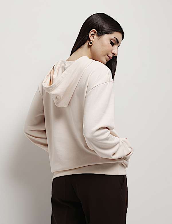 Cotton Rich Hooded Sweatshirt