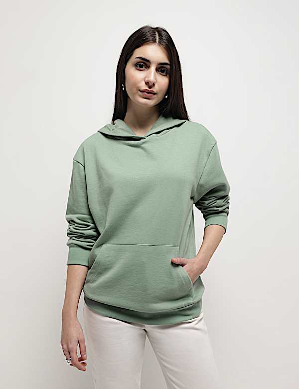 Cotton Rich Hooded Sweatshirt