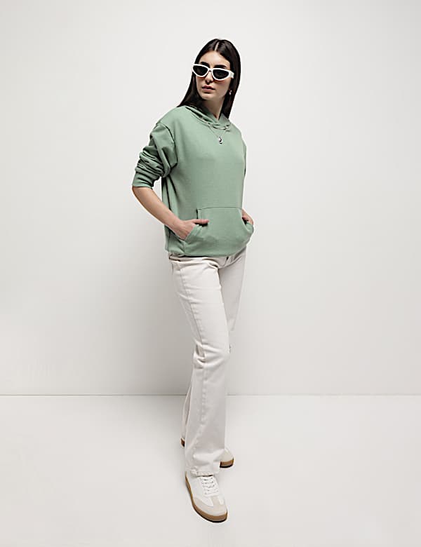 Cotton Rich Hooded Sweatshirt