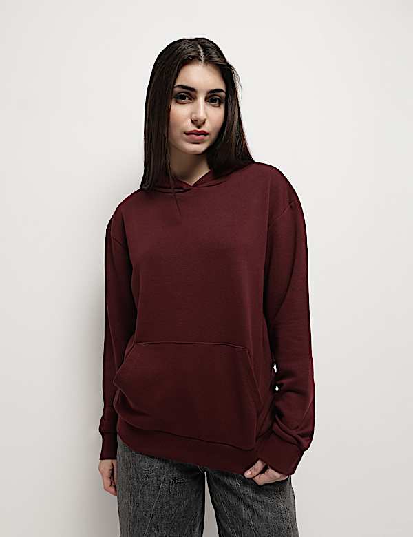 Cotton Rich Hooded Sweatshirt