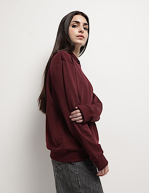 Cotton Rich Hooded Sweatshirt