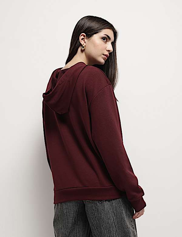 Cotton Rich Hooded Sweatshirt
