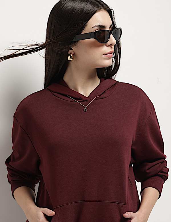 Cotton Rich Hooded Sweatshirt