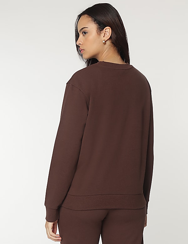 Crew Neck Plain Sweatshirt