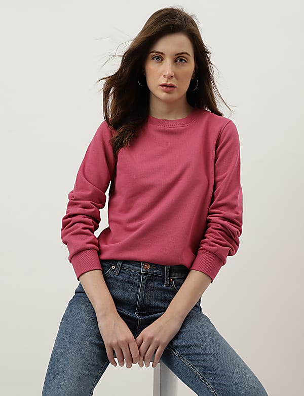 Plain Crew Neck Sweatshirt