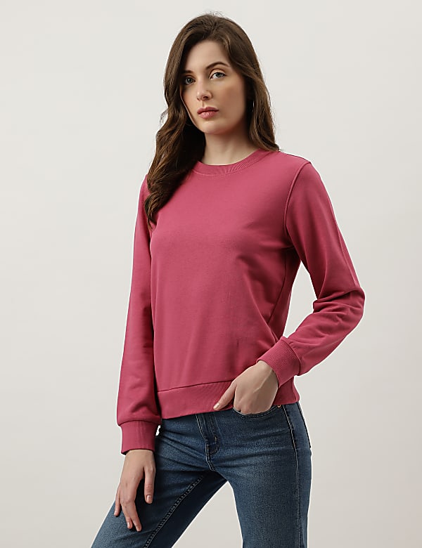 Plain Crew Neck Sweatshirt