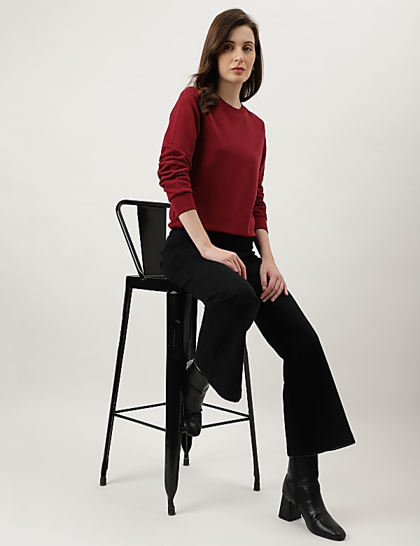 Plain Crew Neck Sweatshirt