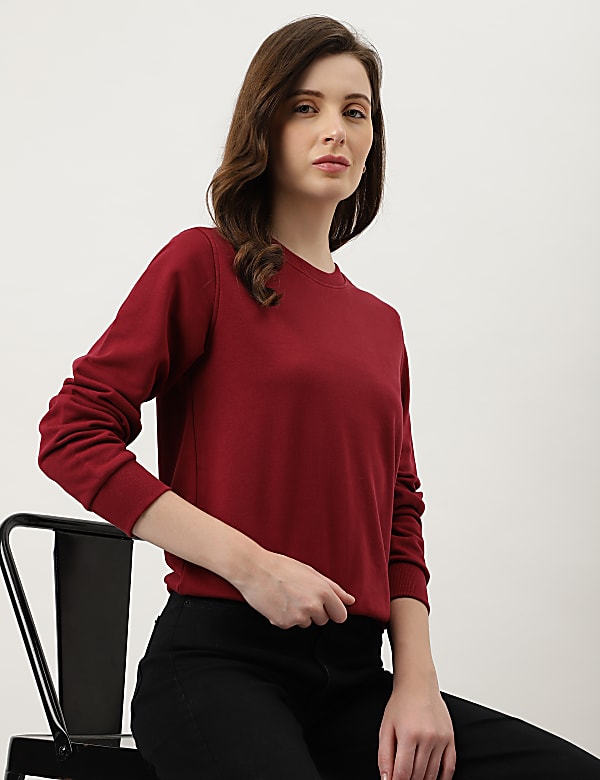 Plain Crew Neck Sweatshirt