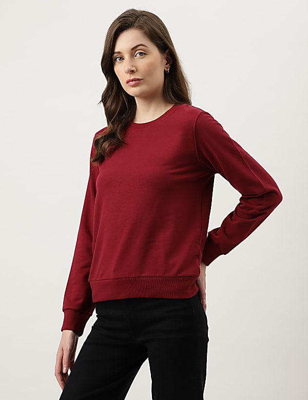 Plain Crew Neck Sweatshirt