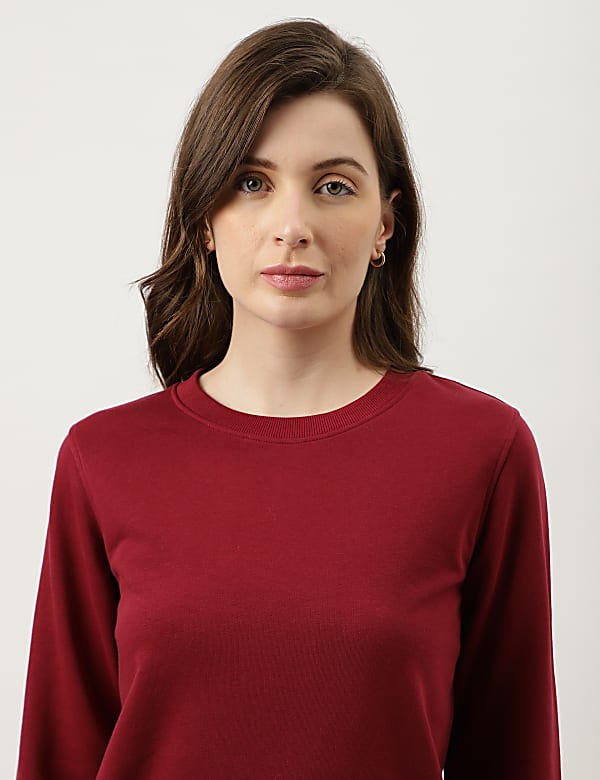 Plain Crew Neck Sweatshirt