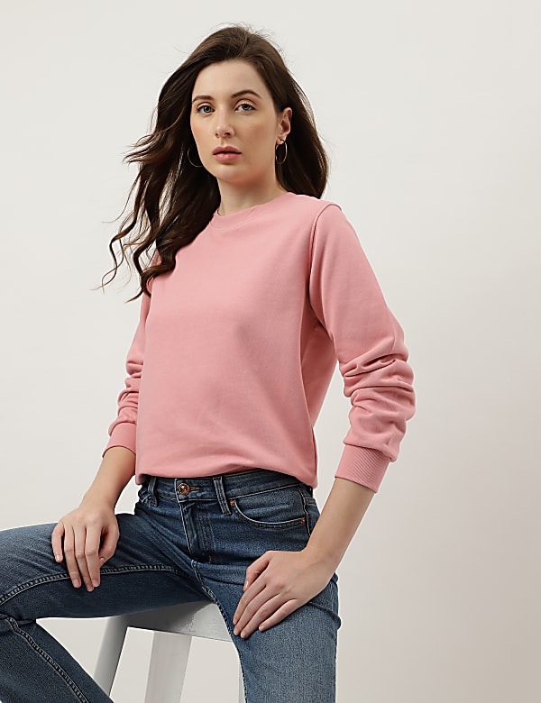 Plain Crew Neck Sweatshirt