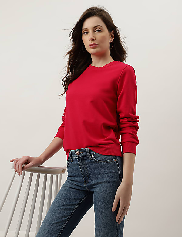 Plain Crew Neck Sweatshirt