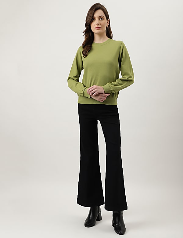 Plain Crew Neck Sweatshirt