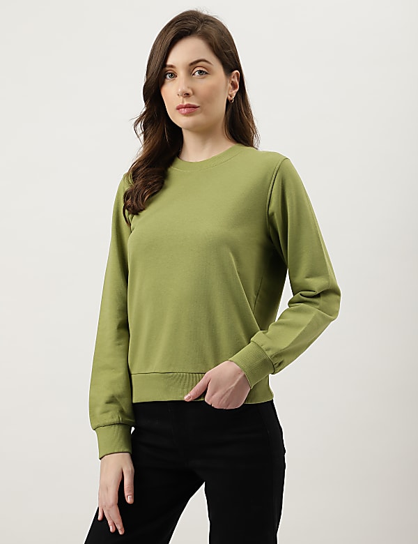 Plain Crew Neck Sweatshirt