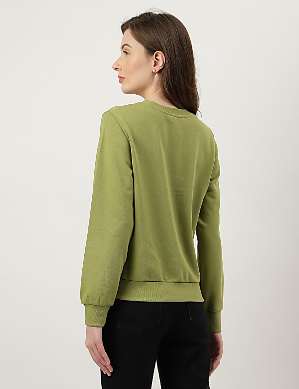 Plain Crew Neck Sweatshirt