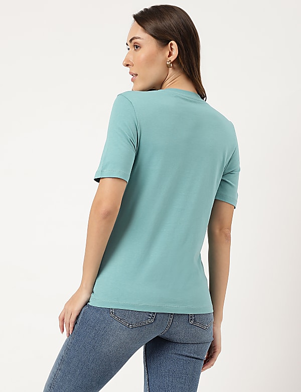 Cotton Rich Fitted T-Shirt