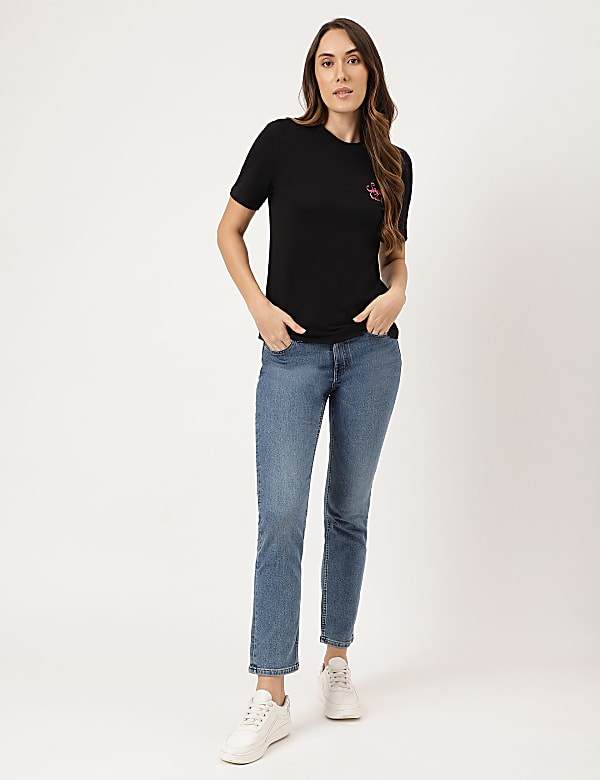 Cotton Rich Fitted T-Shirt
