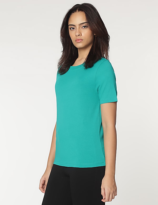 Pure Cotton Crew Neck T-Shirt