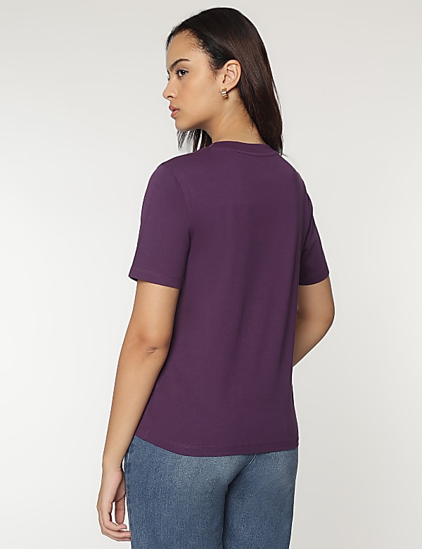 Pure Cotton Crew Neck T-Shirt