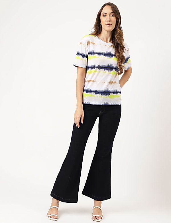 Abstract Printed T-Shirt