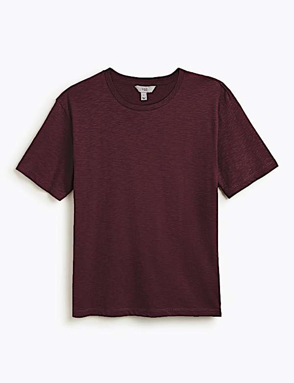 Pure Cotton Relaxed Fit Crew Neck T-Shirt
