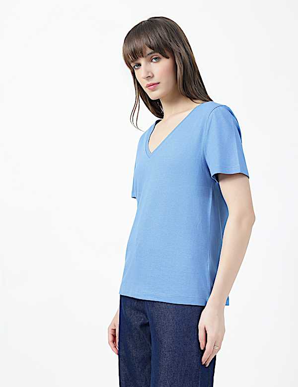 SS VALUE V NECK PLAIN