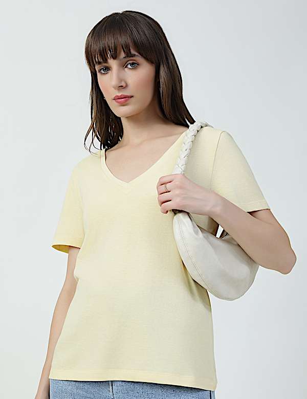 SS VALUE V NECK PLAIN