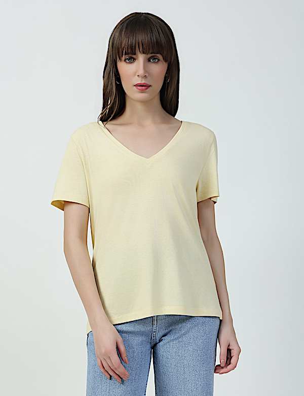 SS VALUE V NECK PLAIN