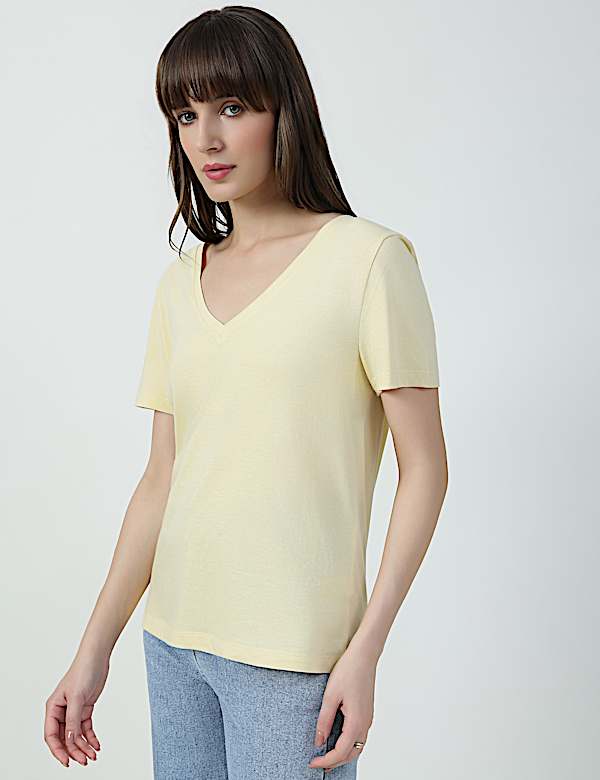 SS VALUE V NECK PLAIN