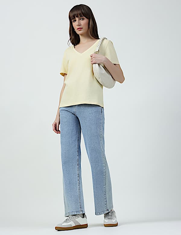 SS VALUE V NECK PLAIN