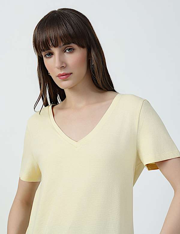 SS VALUE V NECK PLAIN