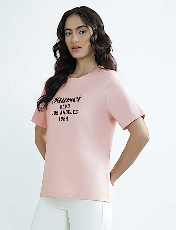Pure Cotton Graphic Print T-Shirt