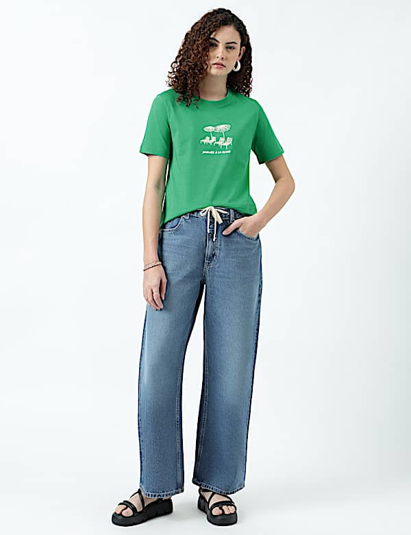 Pure Cotton Graphic Print T-Shirt