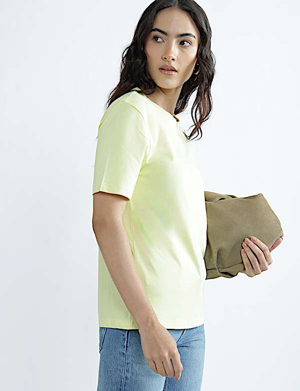 Pure Cotton Round Neck Graphic Print T-Shirt