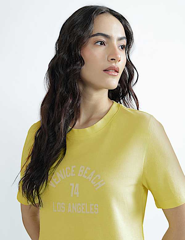 Pure Cotton Graphic Print T-Shirt