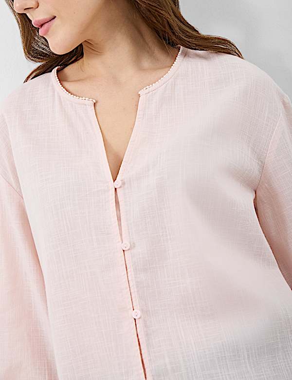 Pure Cotton Balloon Sleeve Top