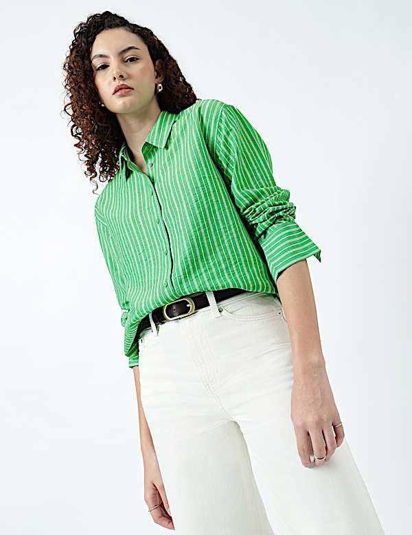Regular Fit Pinstripe Shirt
