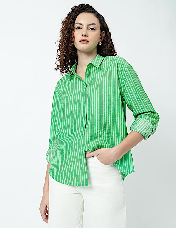 Regular Fit Pinstripe Shirt
